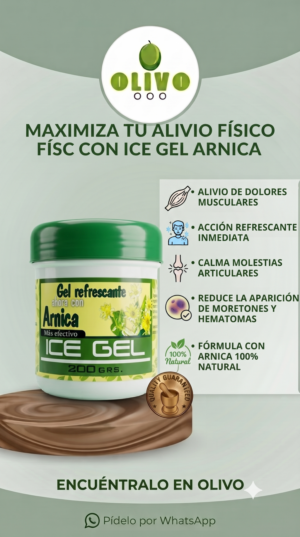 Gel Kolape Arnica 200 Gramos