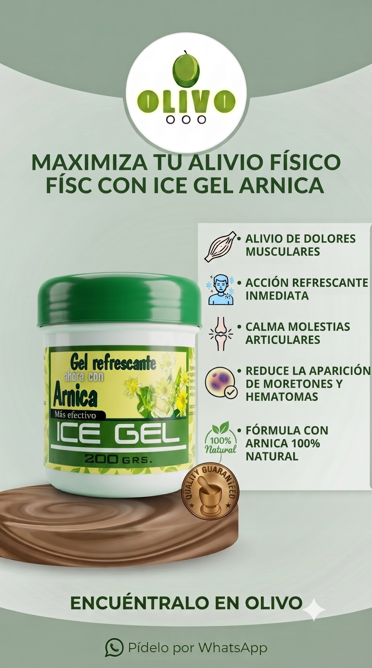 Gel Kolape Arnica 200 Gramos