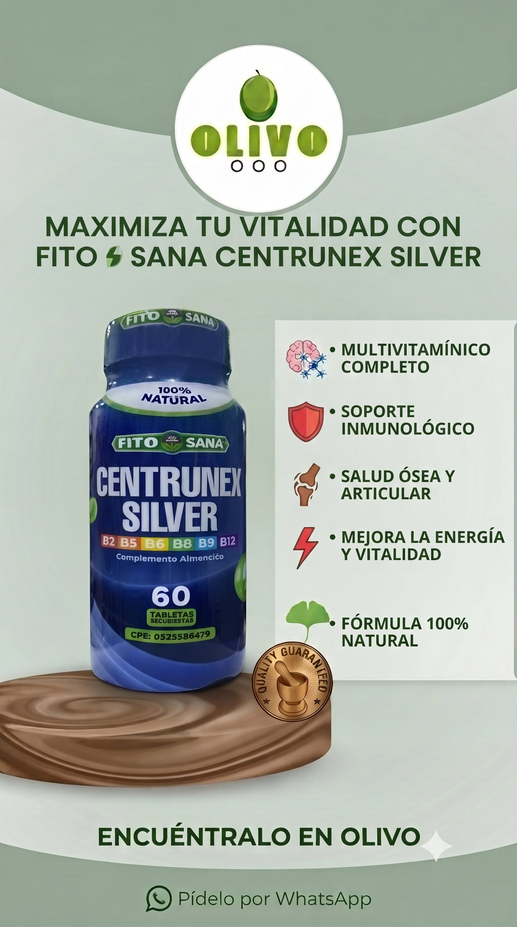 Centrunex Silver 60 Tabletas Fito Sana