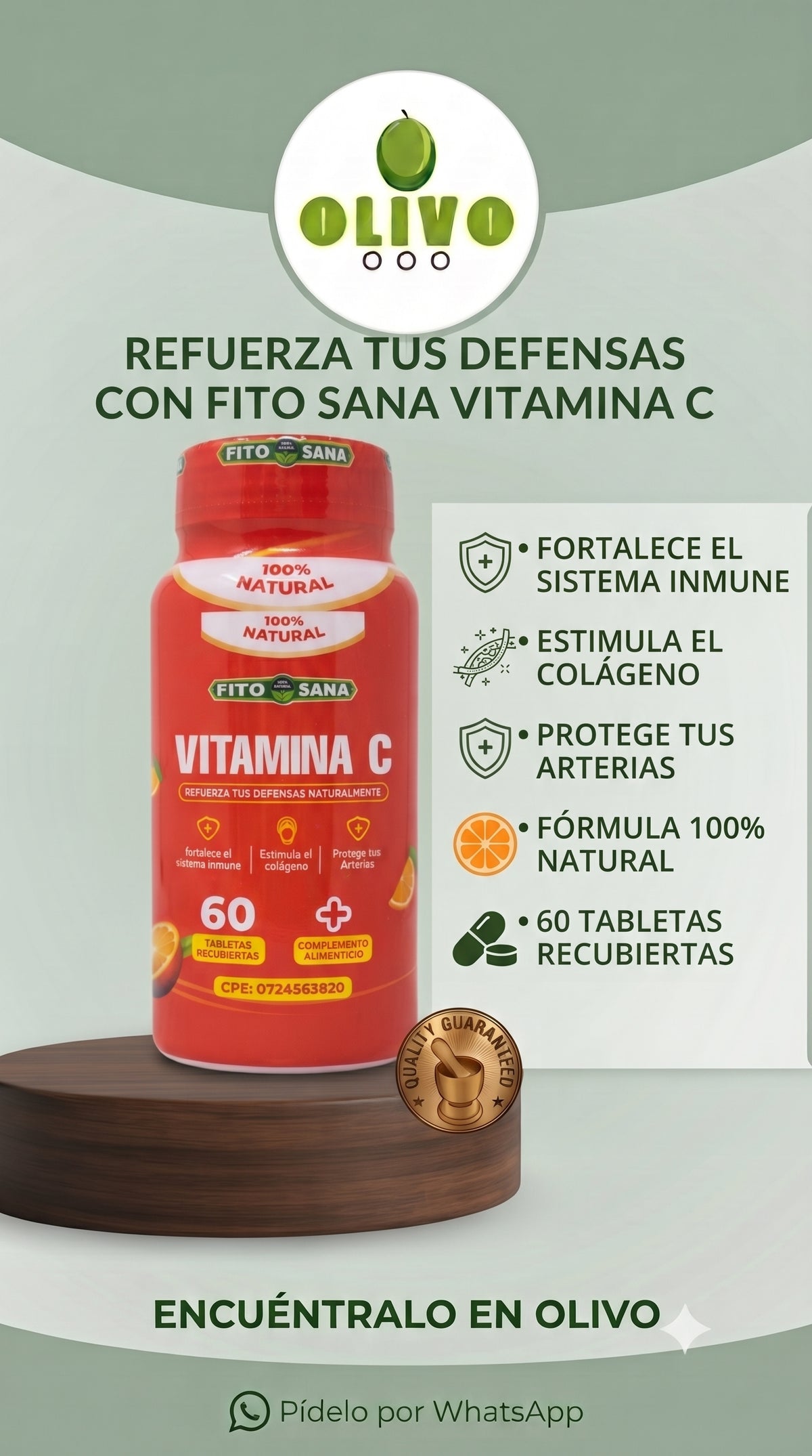 Vitamina C 60 Tabletas Fito Sana