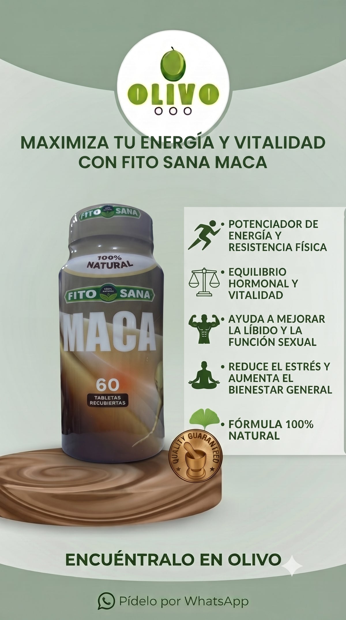 Maca 60 Tabletas Fito Sana