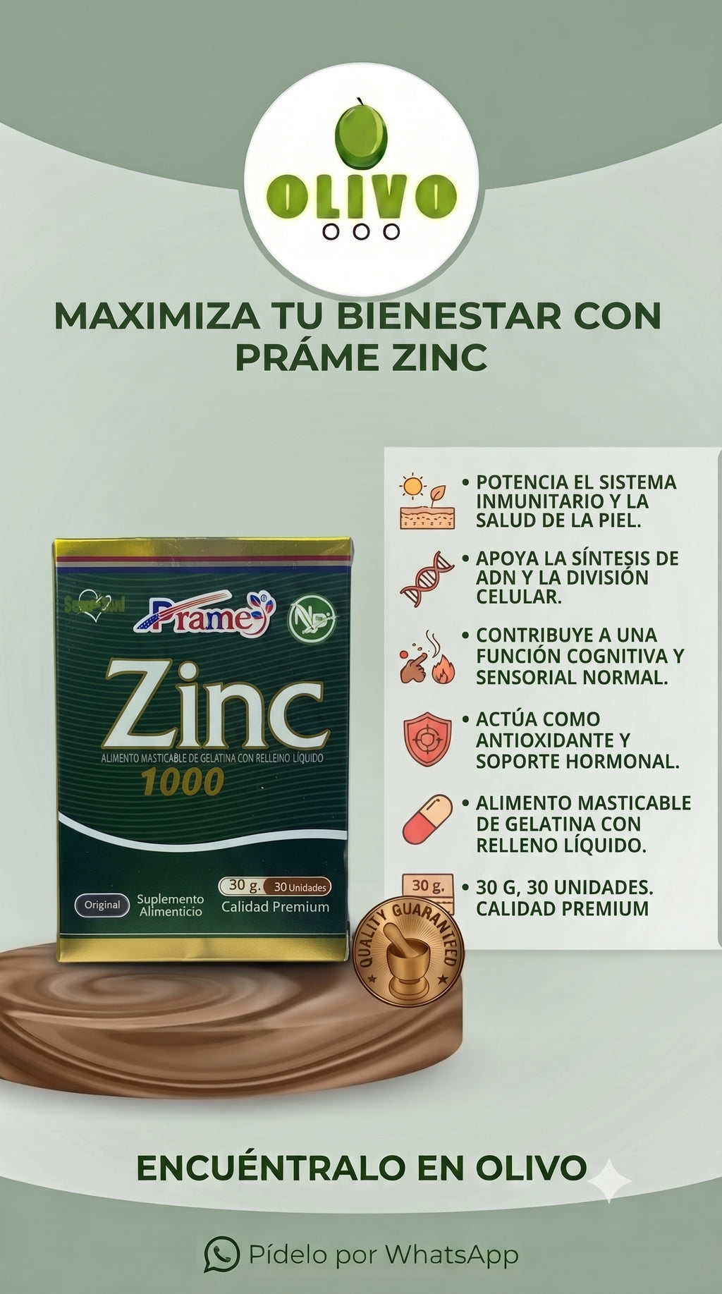 Zinc 30 Capsulas