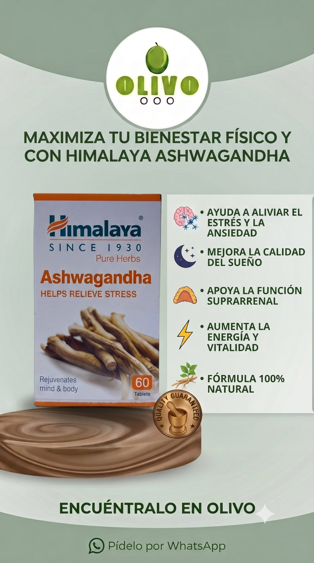 Ashwagandha 60 tabletas Himalaya