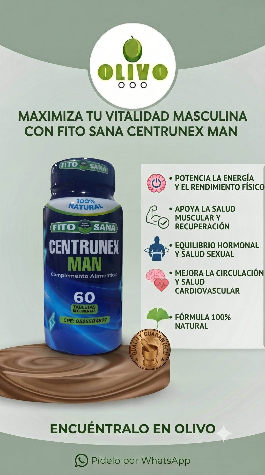 Centrunex Man 60 Tabletas Fito Sana