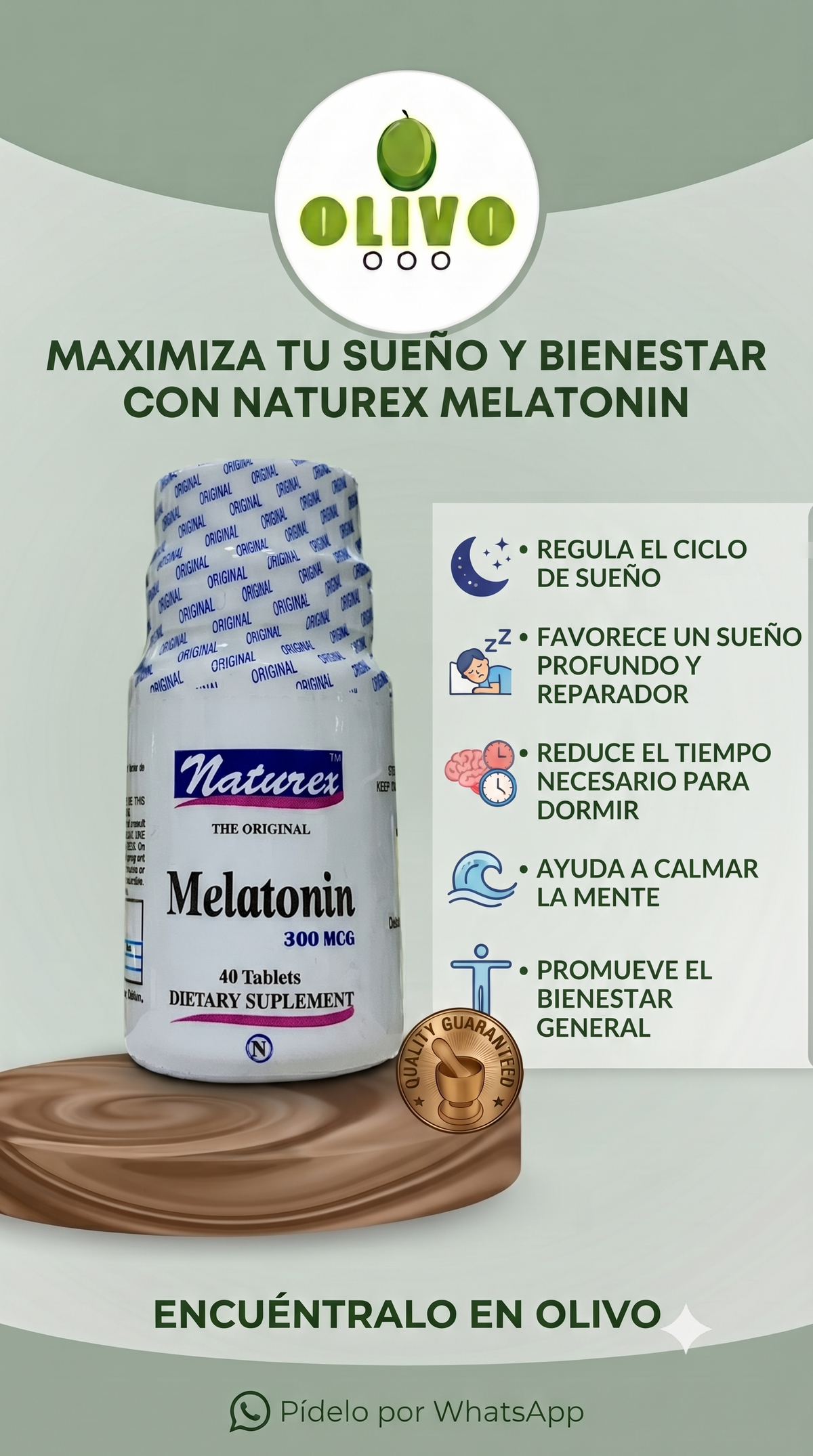 Melatonina 300mgg Naturex