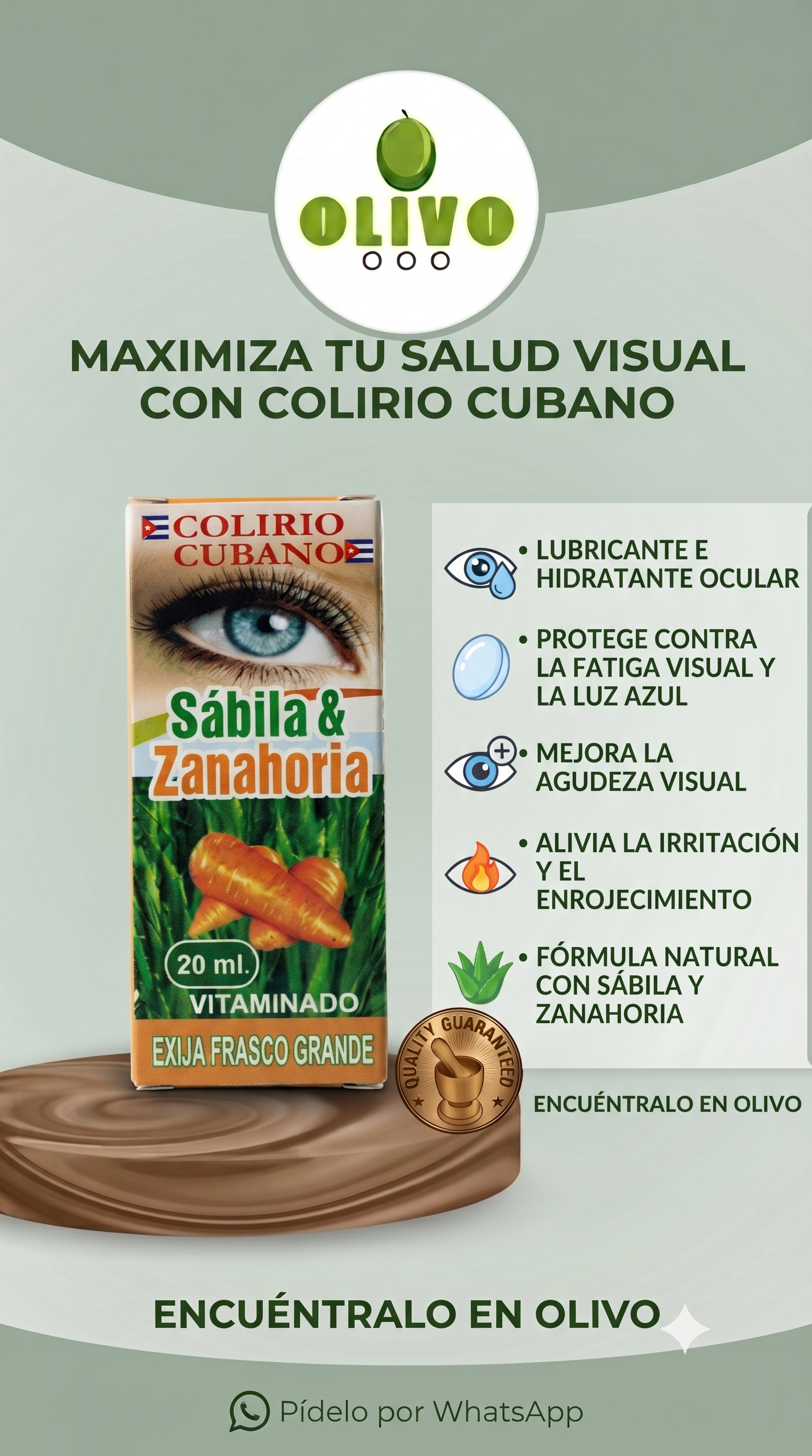 Colirio Sábila Zanahoria 20ML