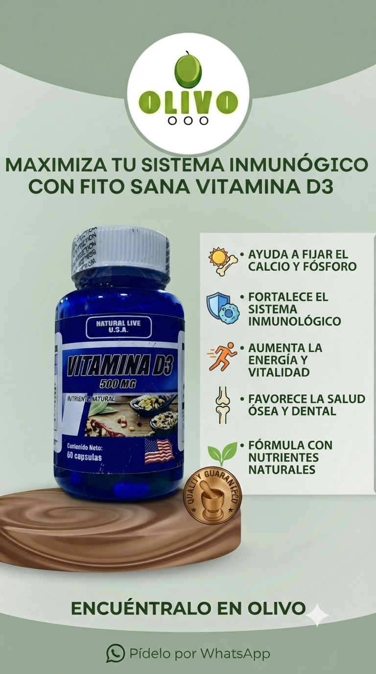 Vitamina D3 60 Capsulas PharmaNatural