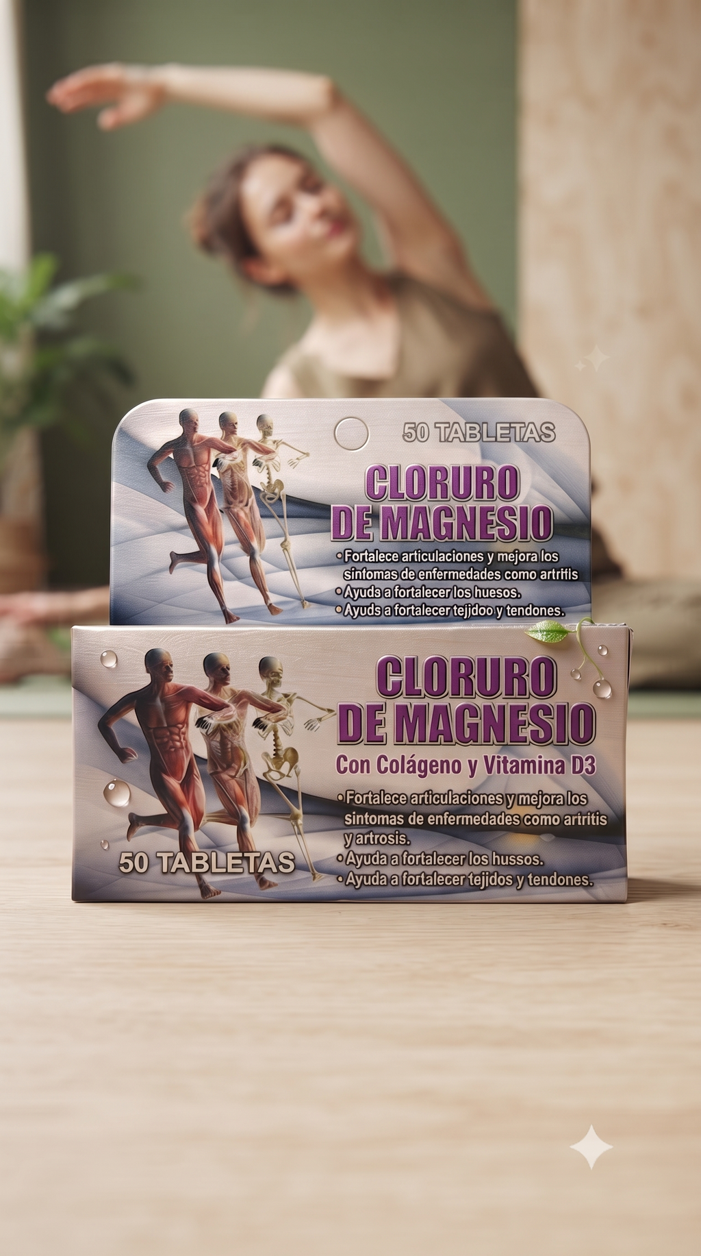 Cloruro De Magnesio 50tab Importado