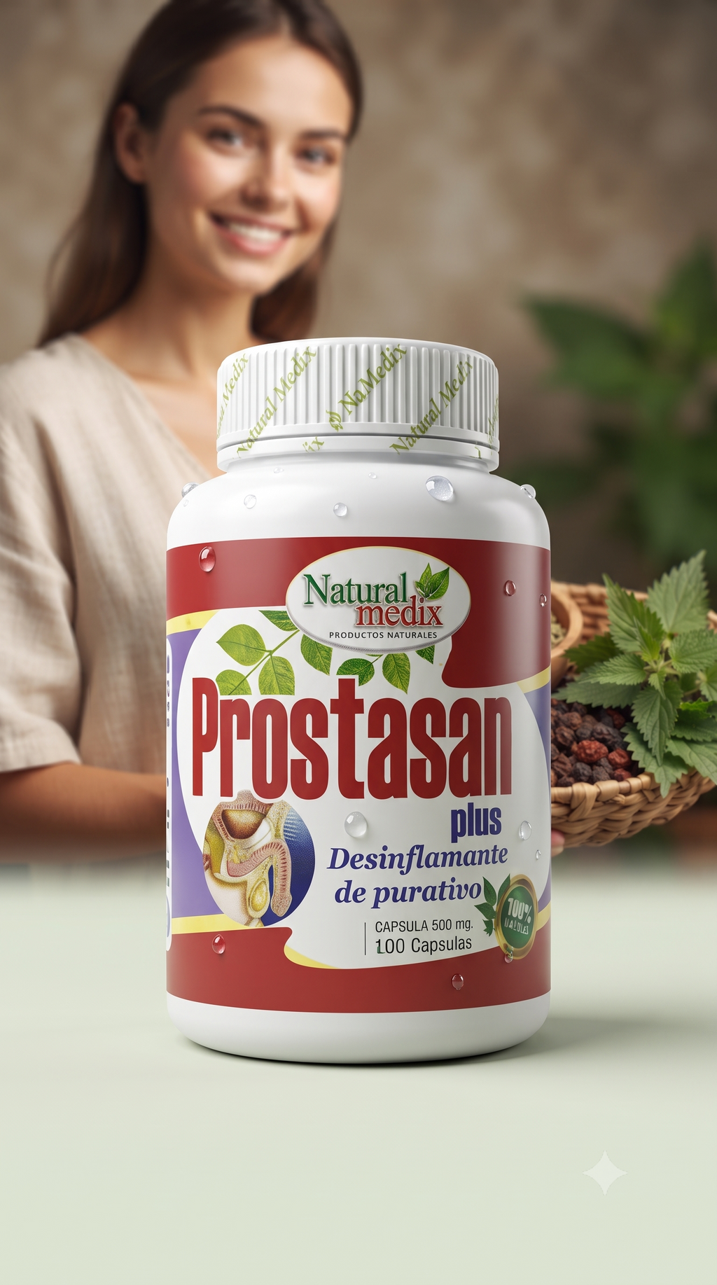 Prostasan Plus 100 Capsulas Natural Medix