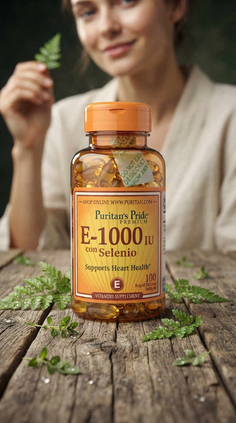Vitamina E 1000 IU + Selenio 100 capsulas blandas Importada