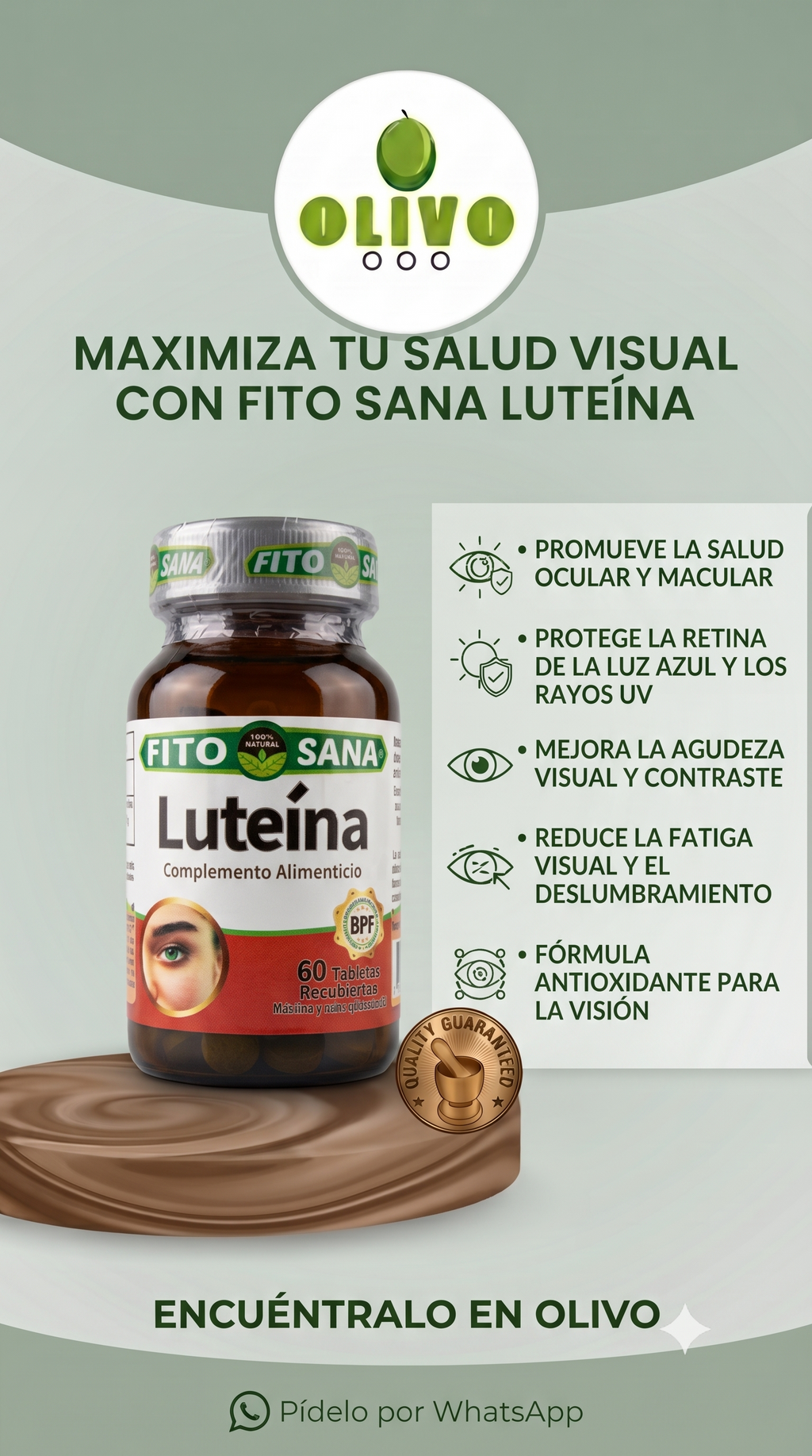 Luteína 60 Tabletas Fito Sana