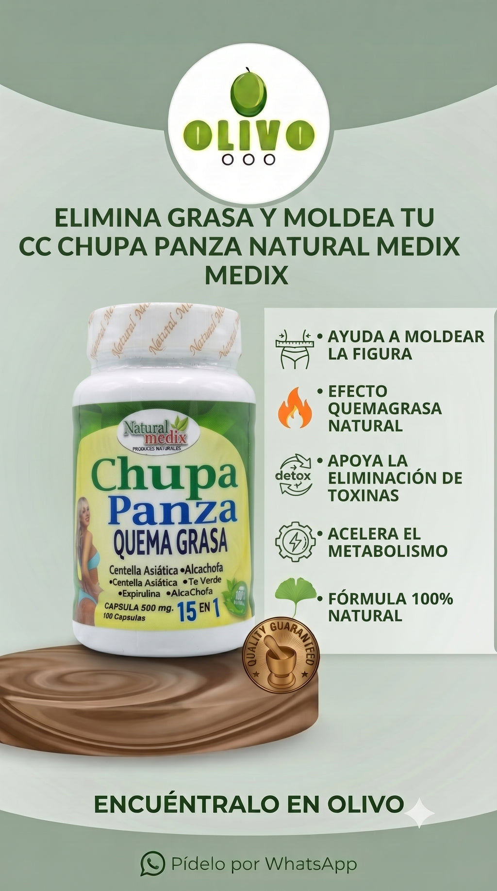 Chupa Panza 50 Tabletas