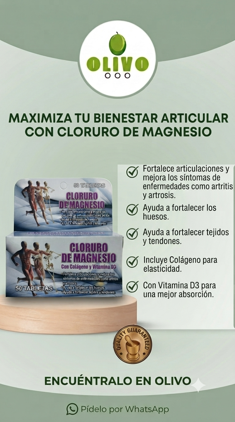Cloruro De Magnesio 50tab Importado