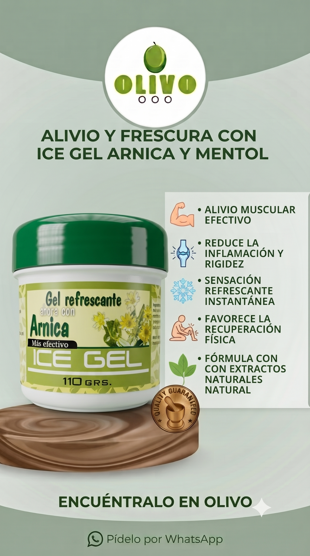 Gel kolape Arnica 110 Gramos