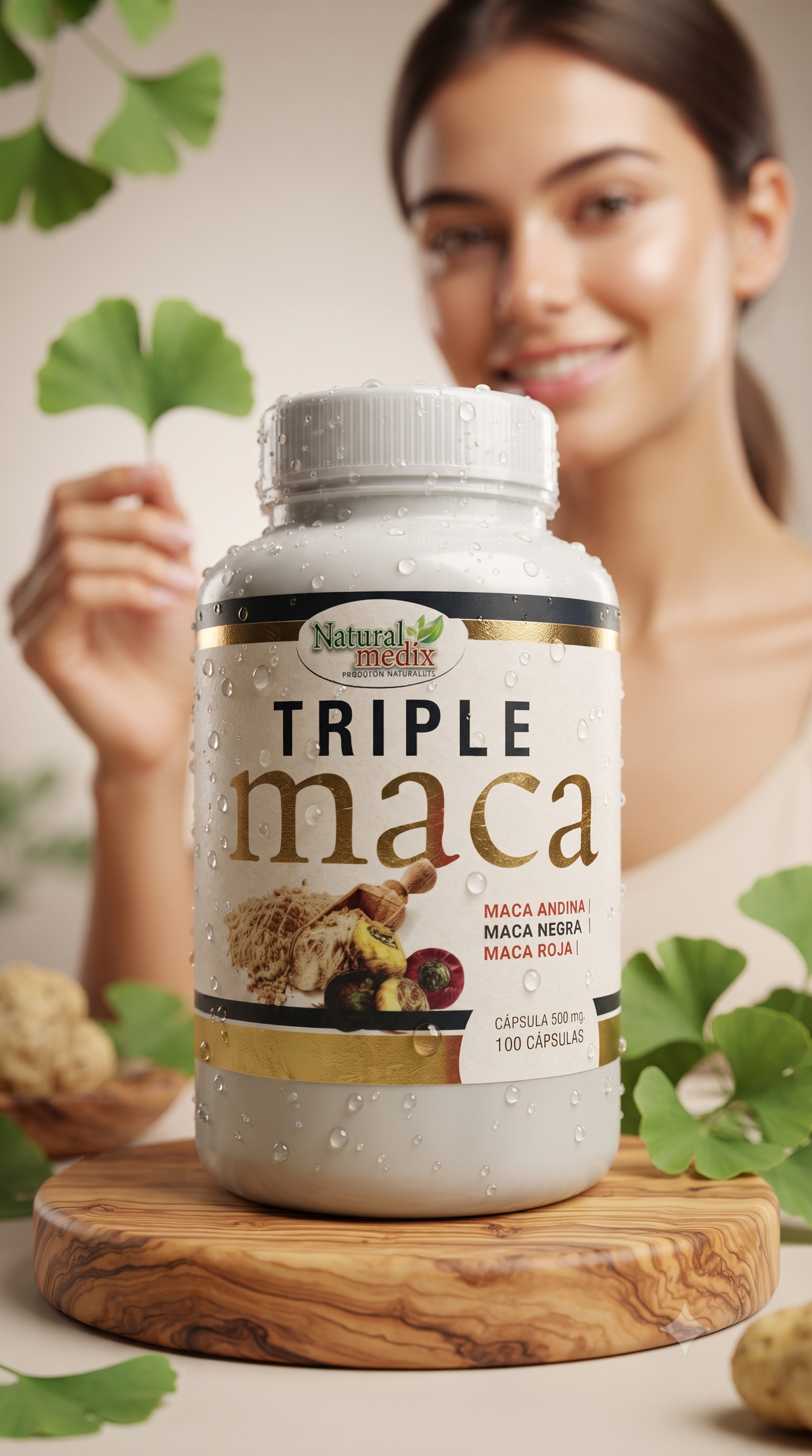 Triple Maca 100 Capsulas Natural Medix