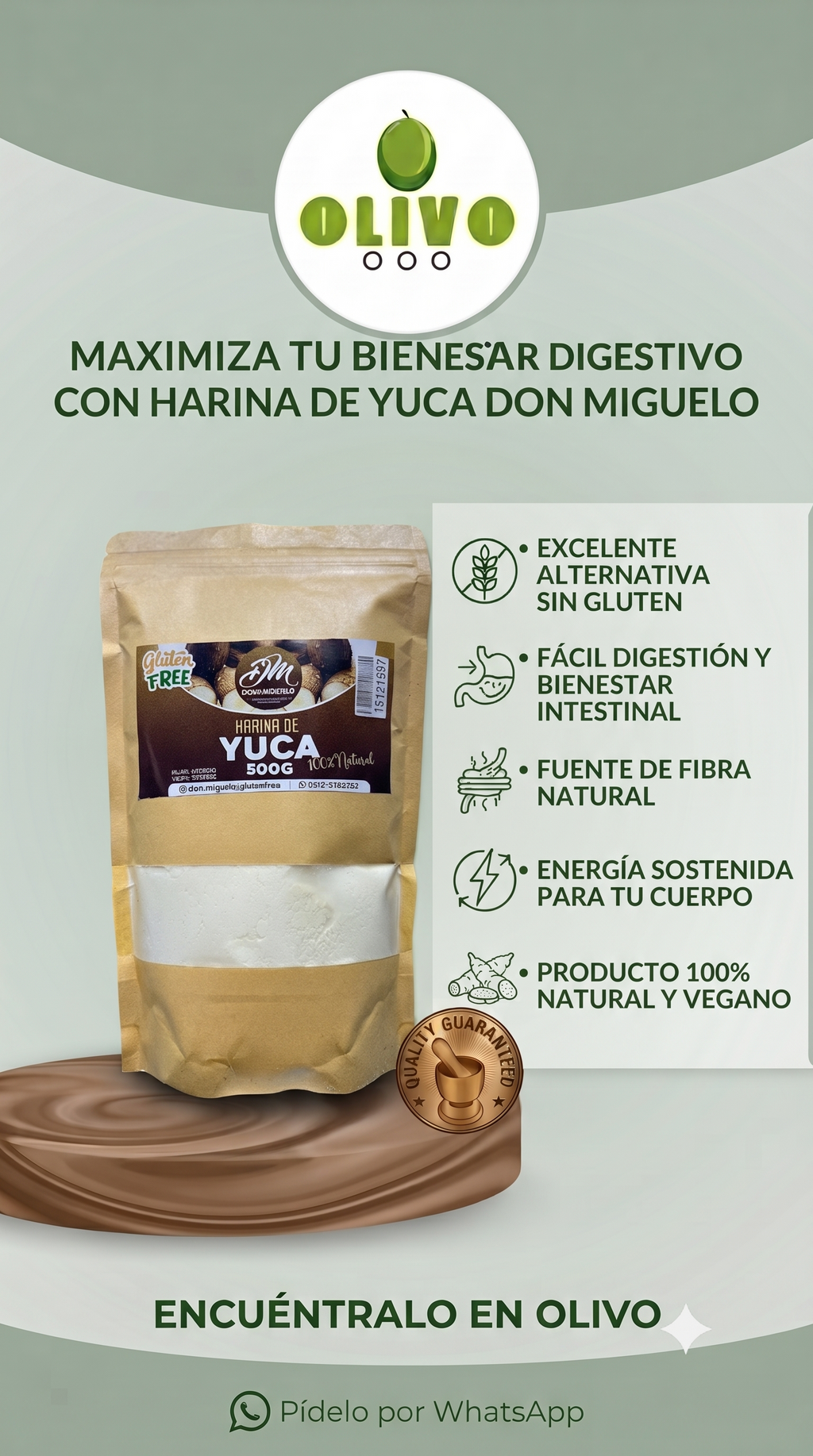 Harina De Ocumo 400 Gramos