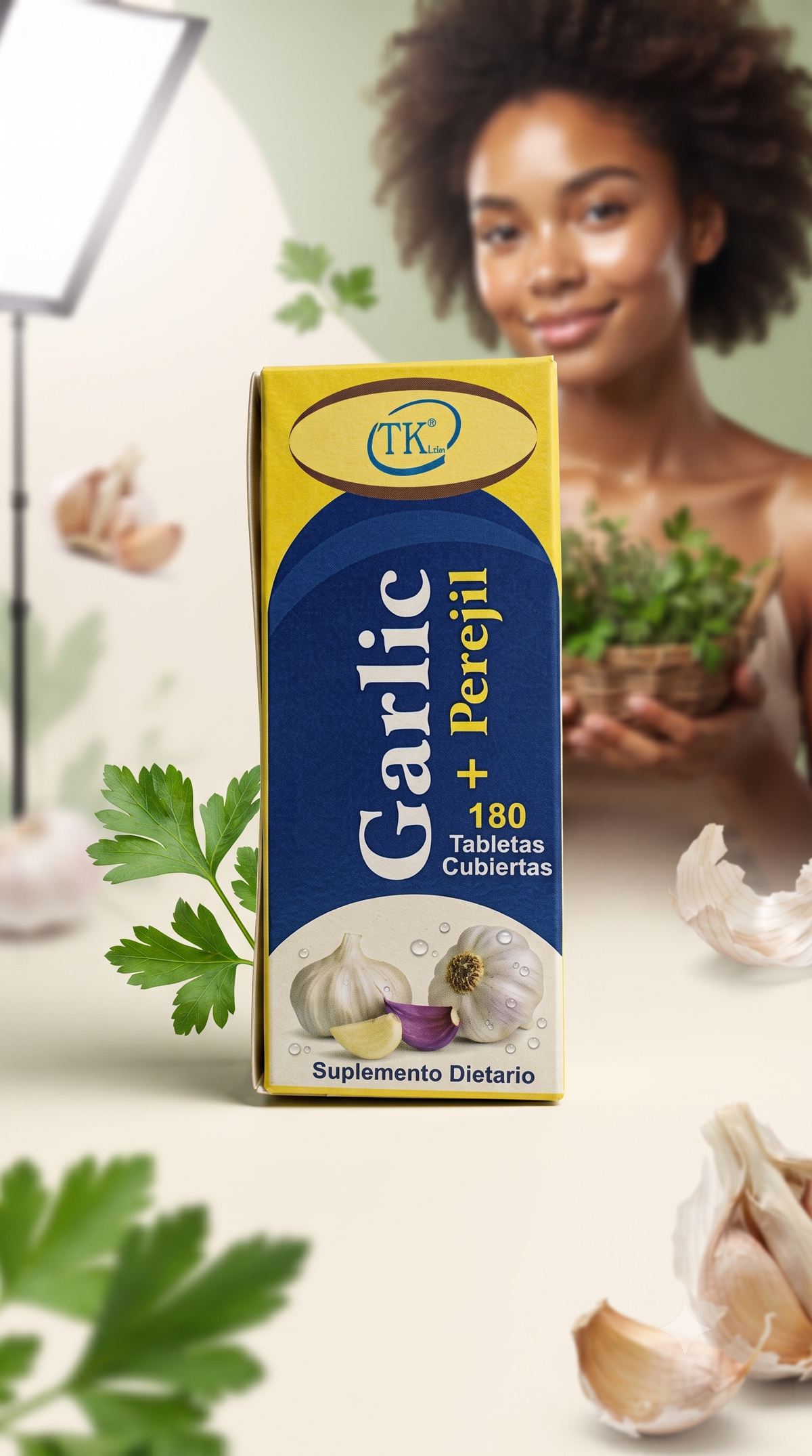 Ajo ( Garlic ) + Perejil 180 Tabletas Importado