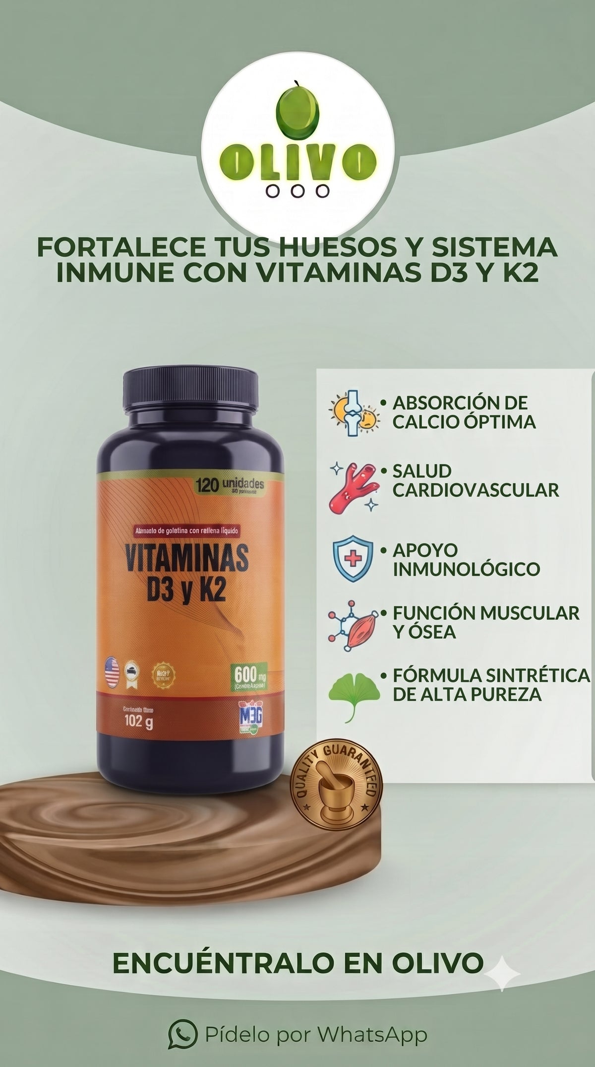 Vitaminas D3 Y K2