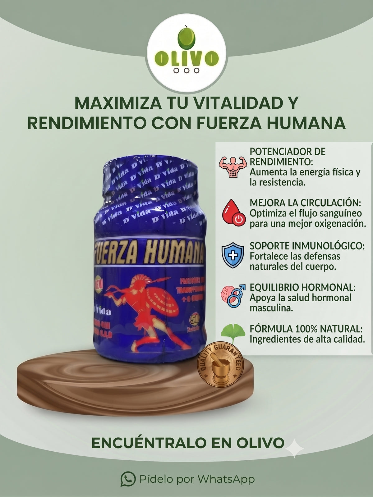 Fuerza Humana 50 Tabletas