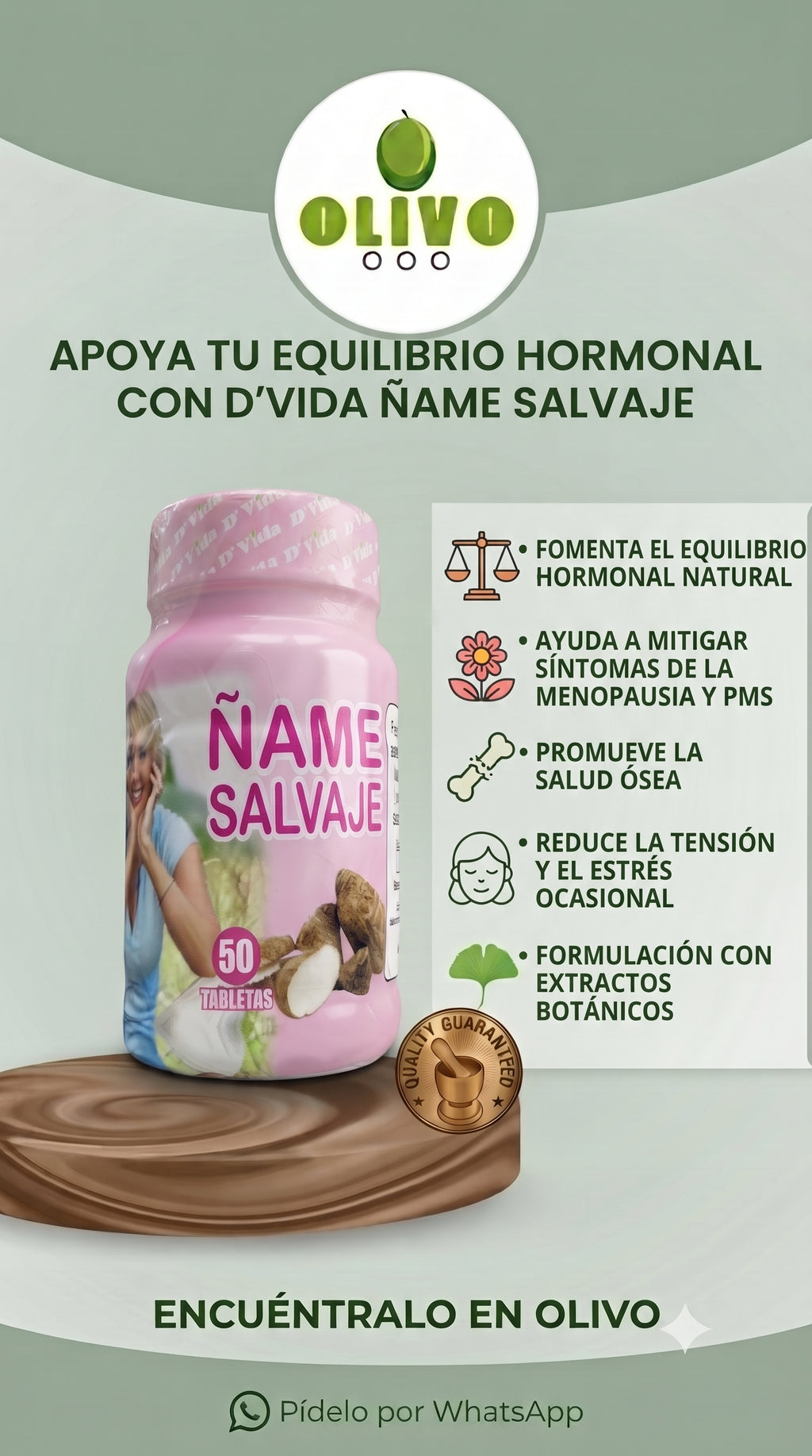 Ñame Salvaje 50 Tabletas