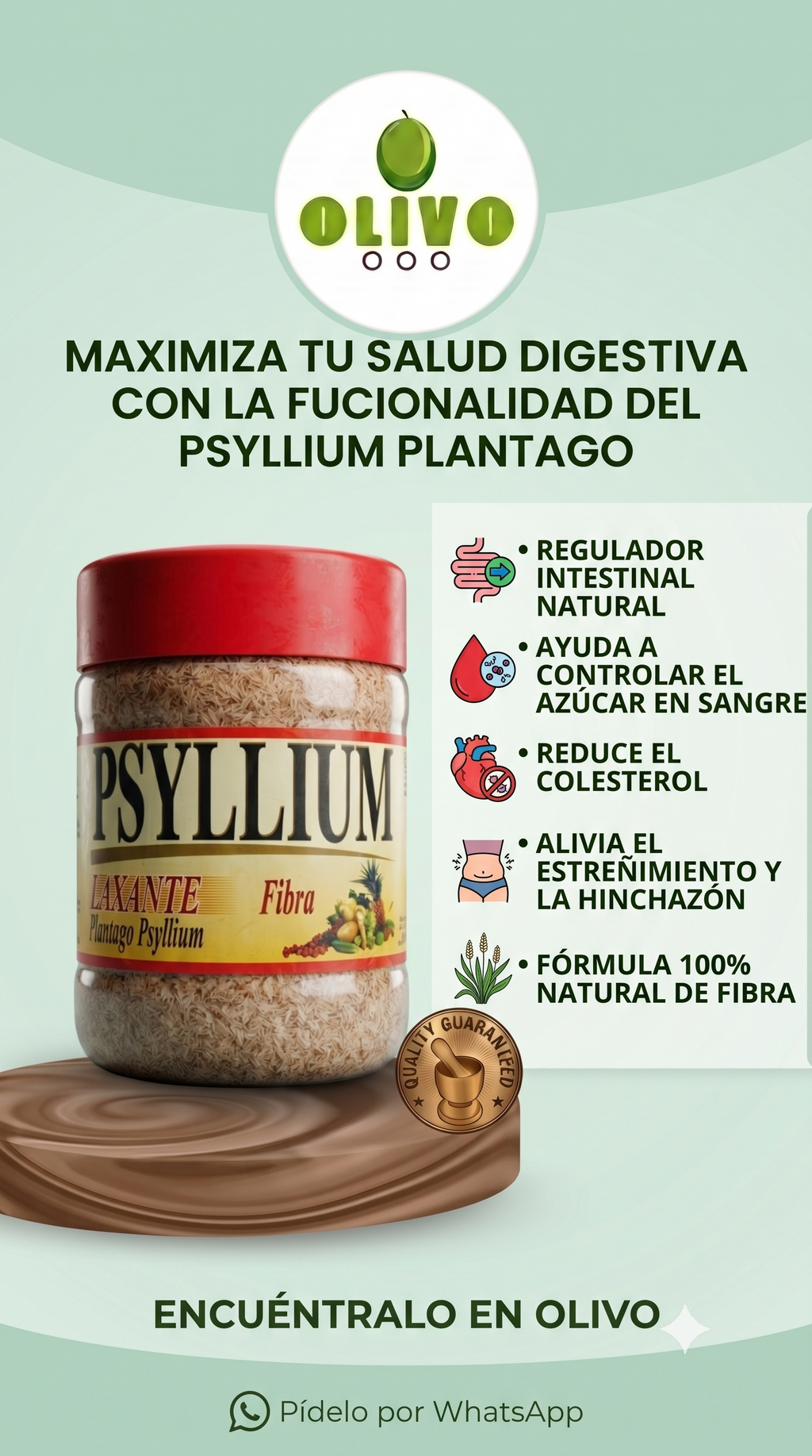 Psyllium Fibra 250 Gramos