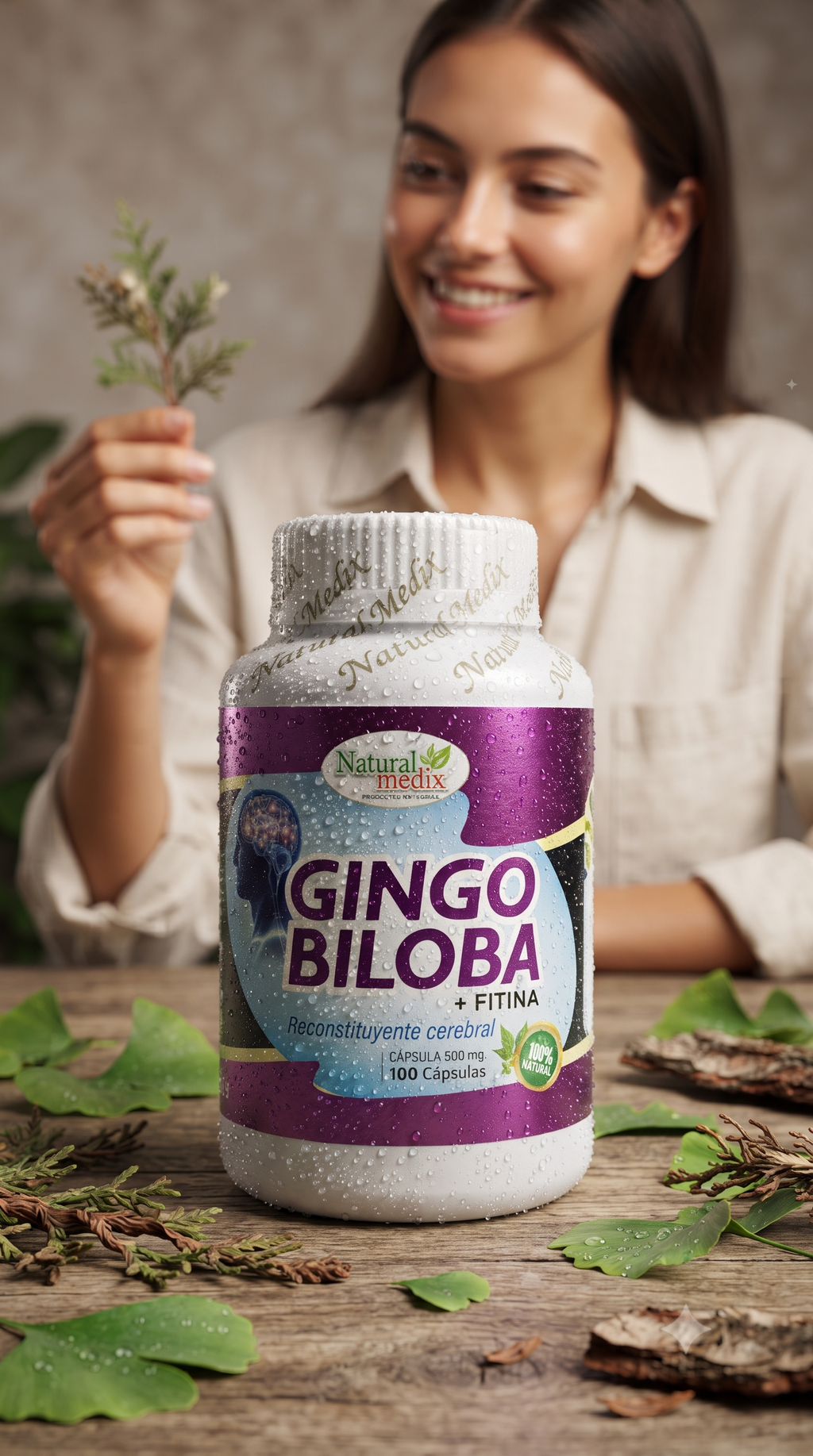 Gingo Biloba 100 Capsulas Natural Medix