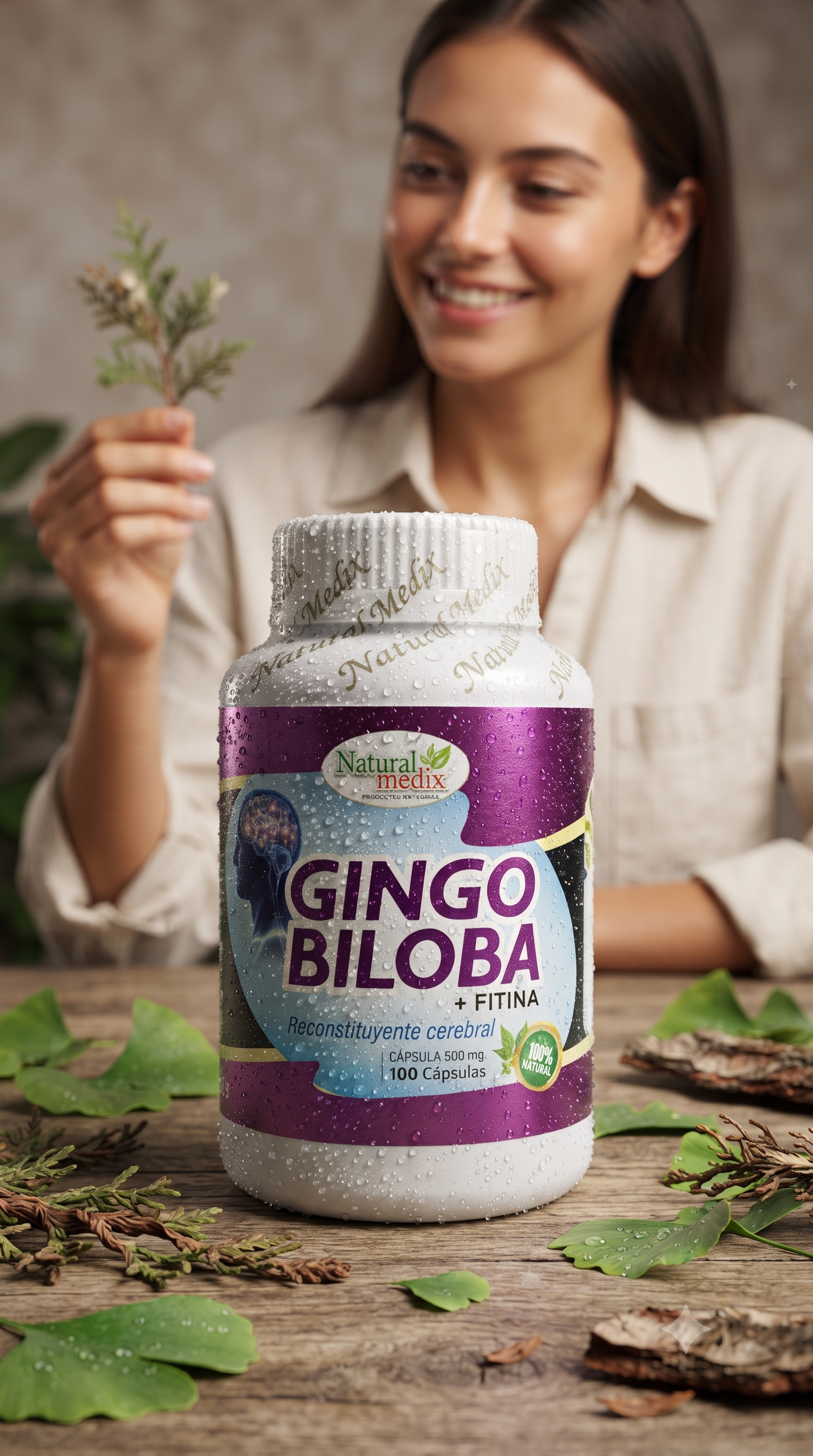 Gingo Biloba 100 Capsulas Natural Medix