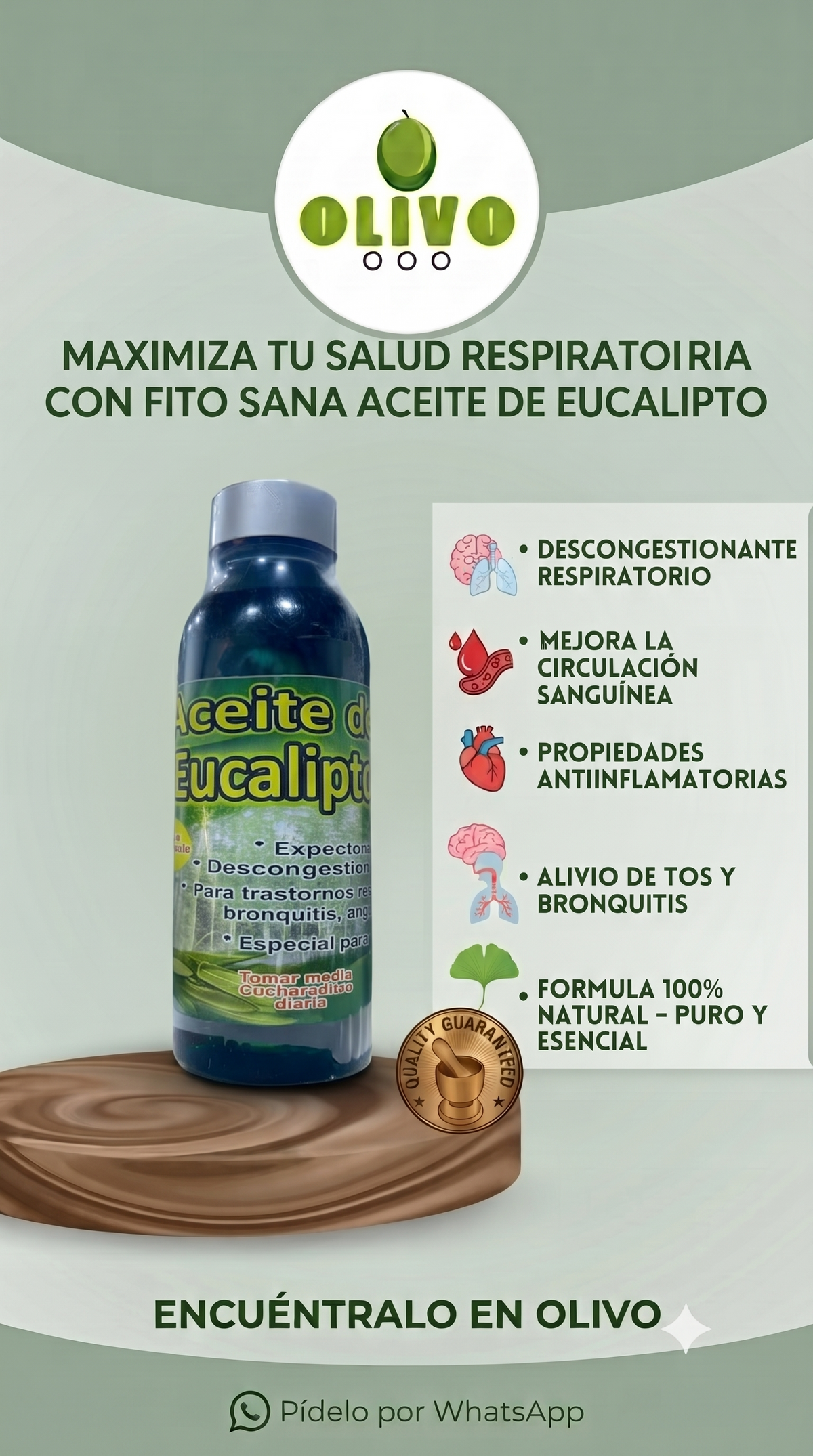 Aceite De Eucalipto 120 ml