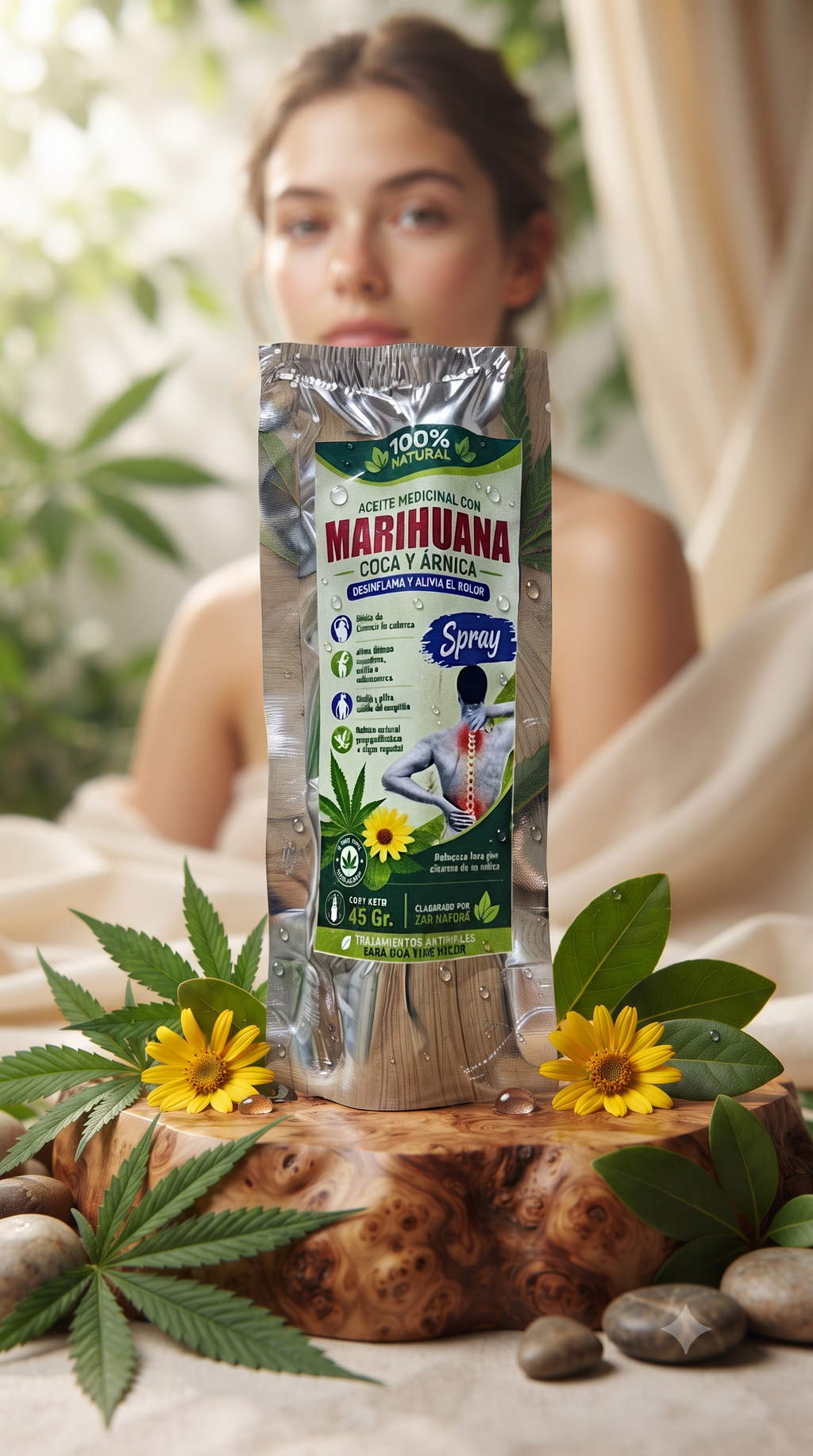 Spray Aceite Marihuana + Árnica