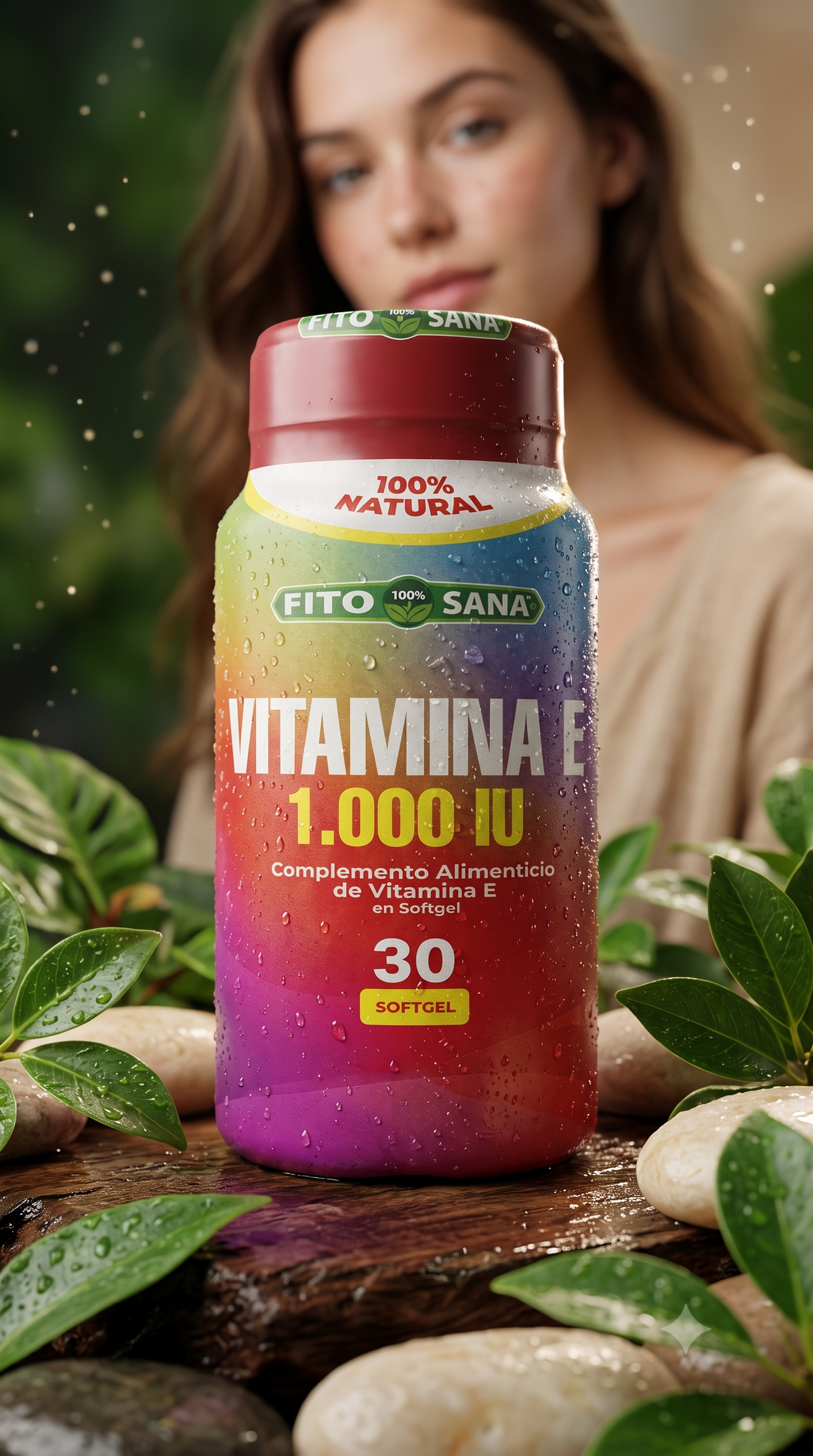 Vitamina E 1000 IU 60 Tabletas Fito Sana