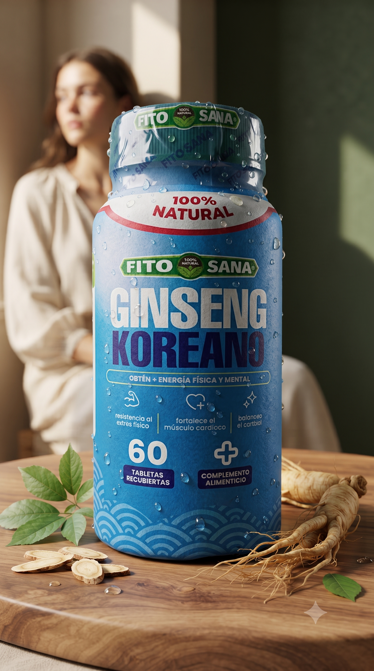 Ginseng Koreano 60 Tabletas Fito Sana
