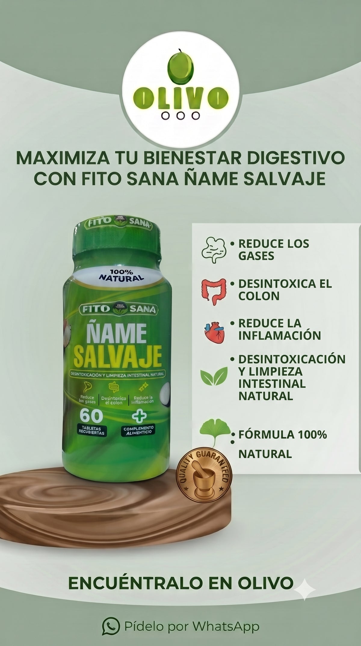 Ñame Salvaje 60 Tabletas Fito Sana