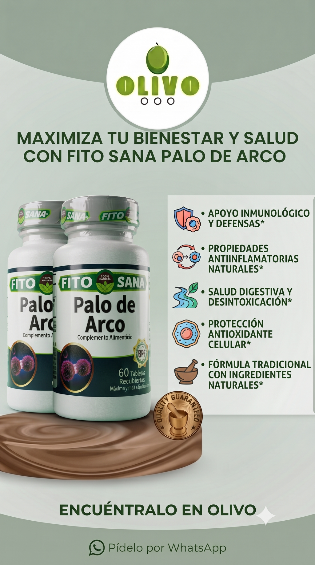 Palo De Arco 120 Tabletas Fito Sana