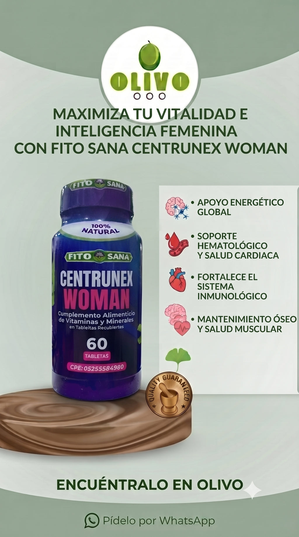 Cemtrunex Women 60 Tabletas Fito Sana
