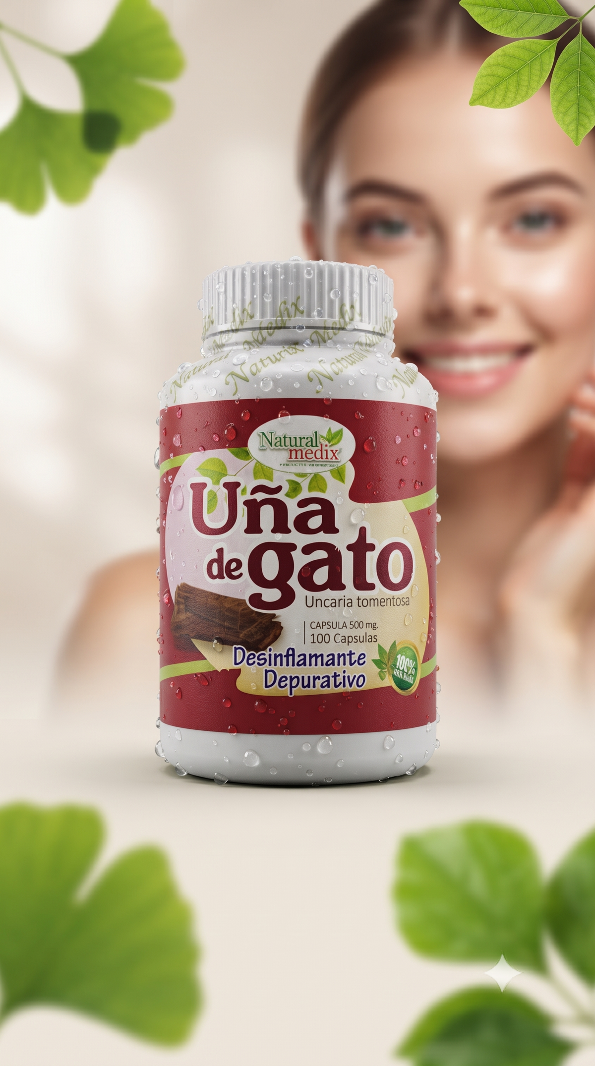 Uña De Gato 100 Capsulas Natural Medix