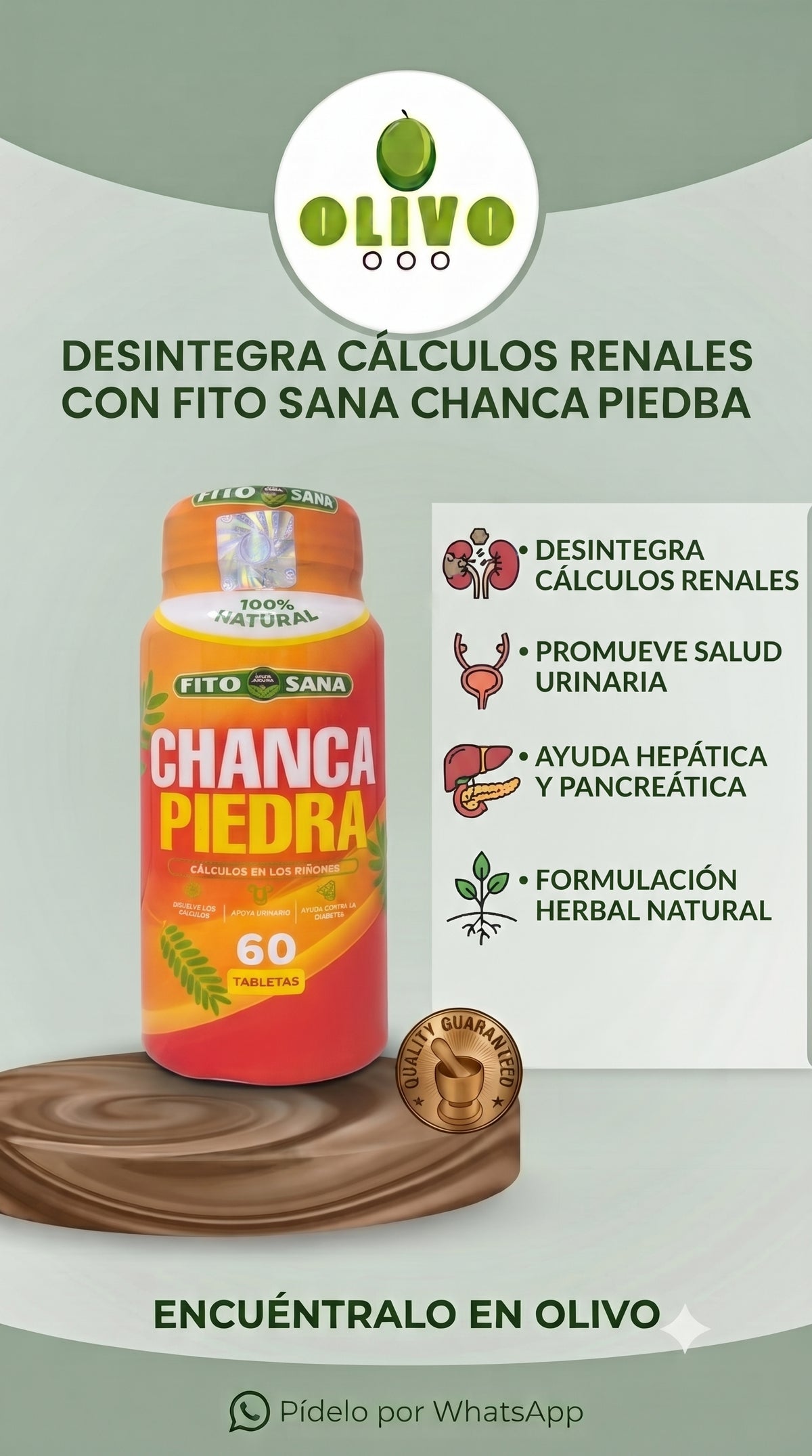 Chancapiedra 60 Tabletas Fito Sana