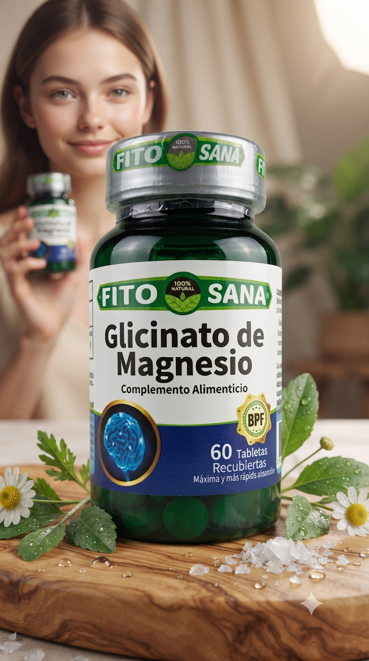 Glicinato De Magnesio 60 Tabletas Fito Sana