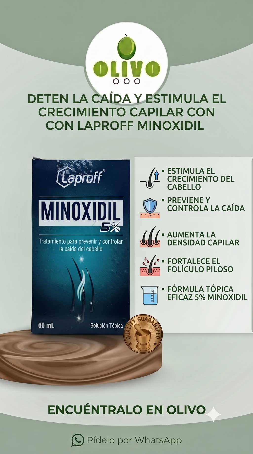 Minoxidil Tratamiento Caída Del Cabello