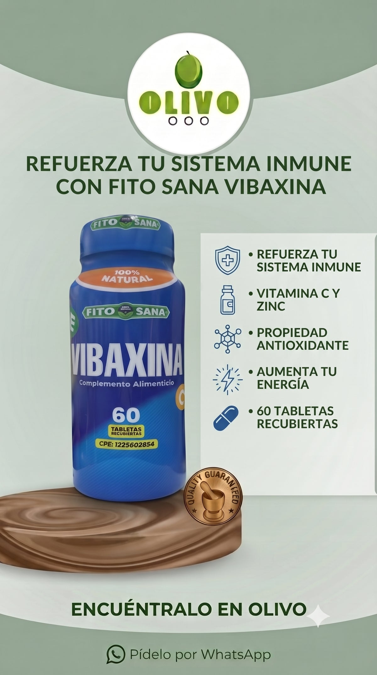 Vibaxina 60 Tabletas Fito Sana