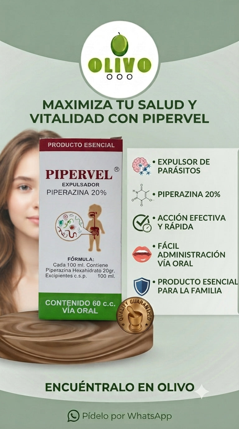 Pipervel Desparasitante 60c