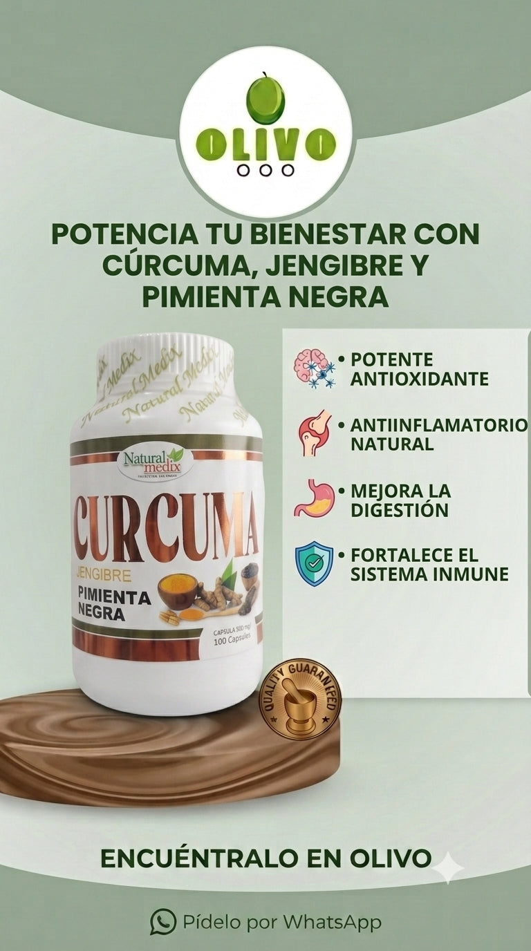 Curcuma 100 capsulas Natural Medix