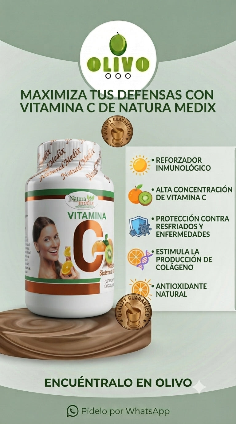 Vitamina C 100 Capsulas Natural Medix