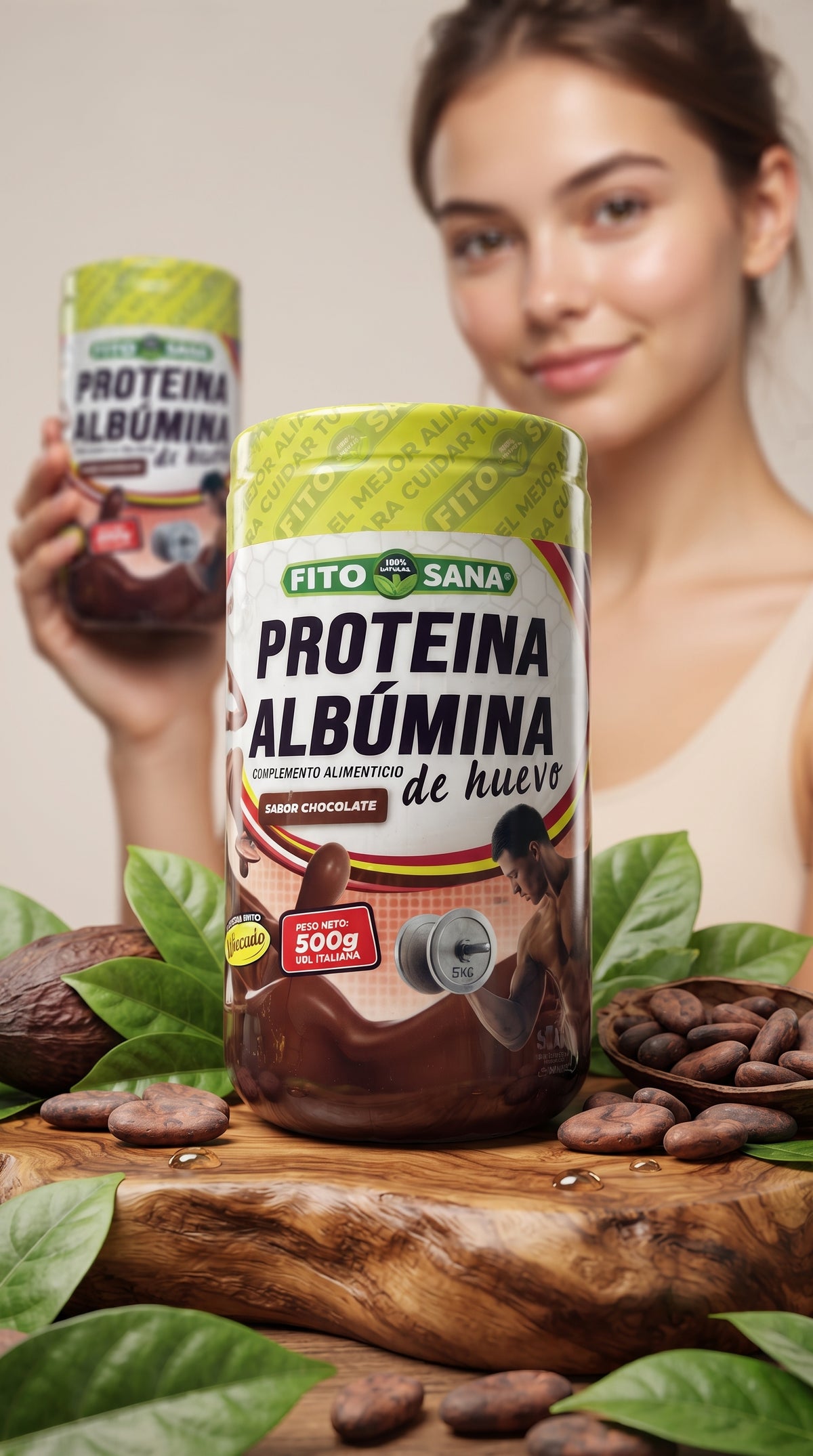 Proteina Albumina De huevo 500 G Fito Sana