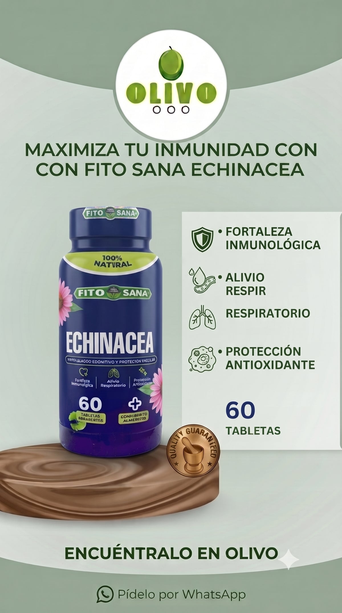 Echinacea 60 Tabletas Fito Sana