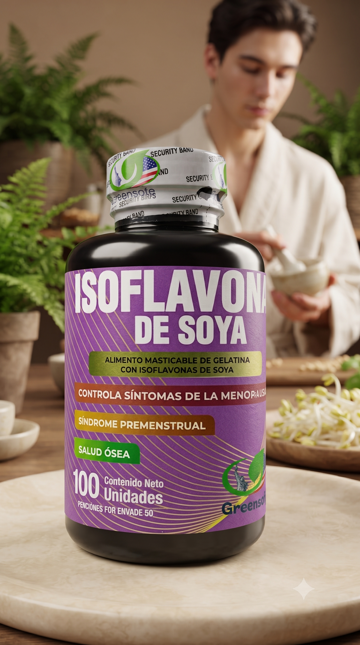 Isoflavonas de Soya 100 Capsulas