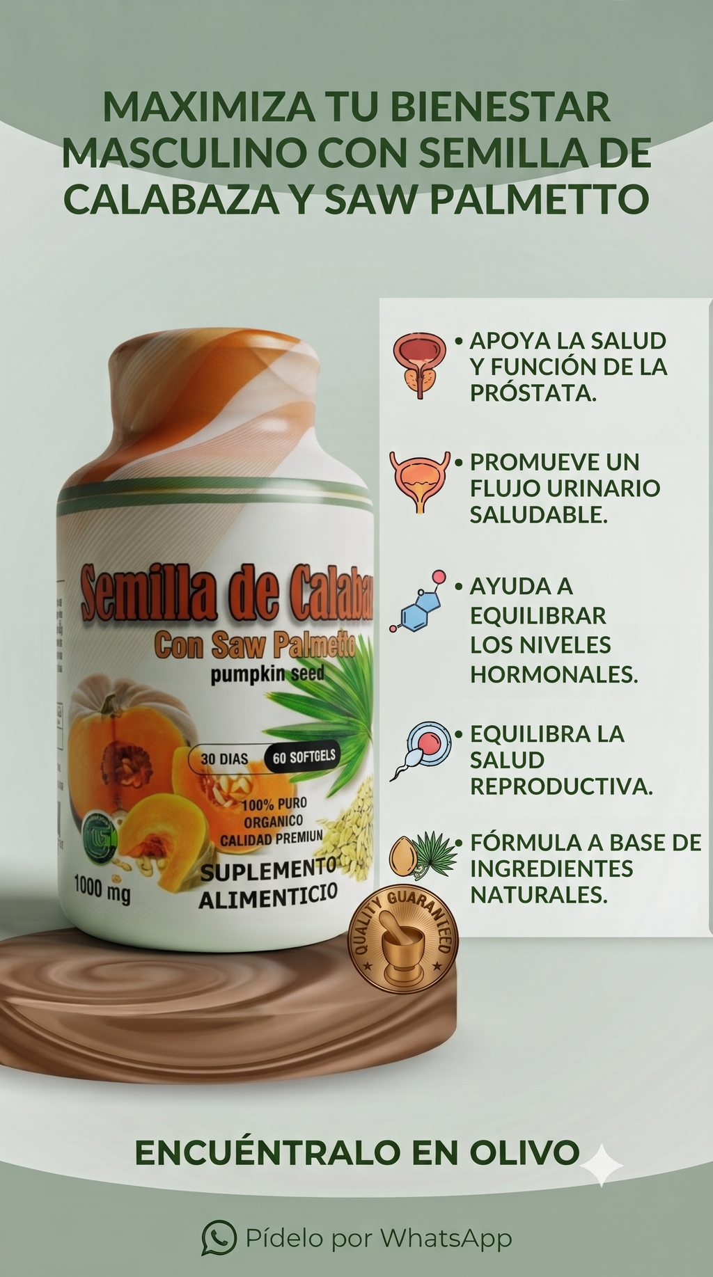 Semilla De Calabaza 60 Capsulas