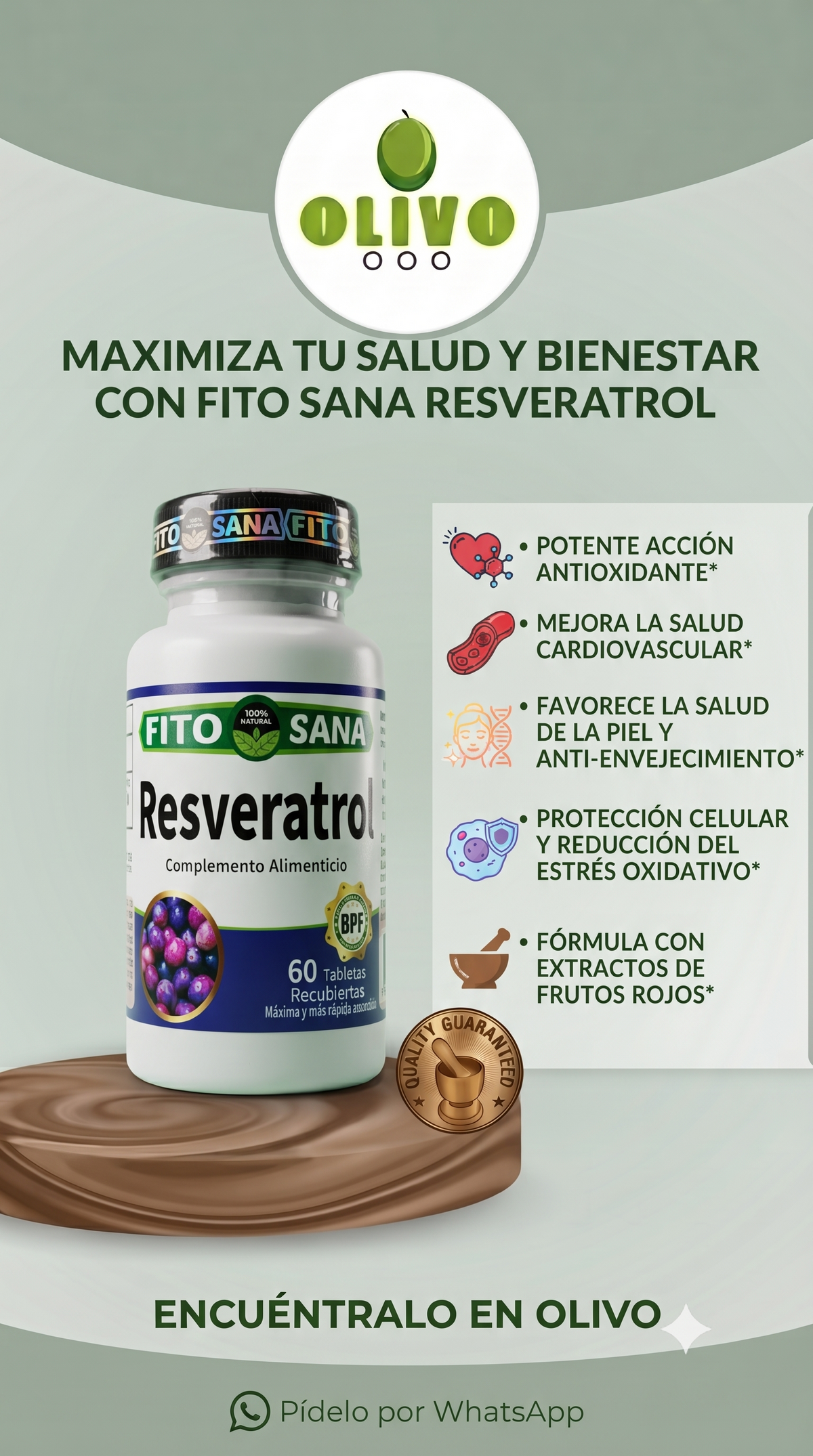 Resveratrol 60 Capsulas Fito Sana