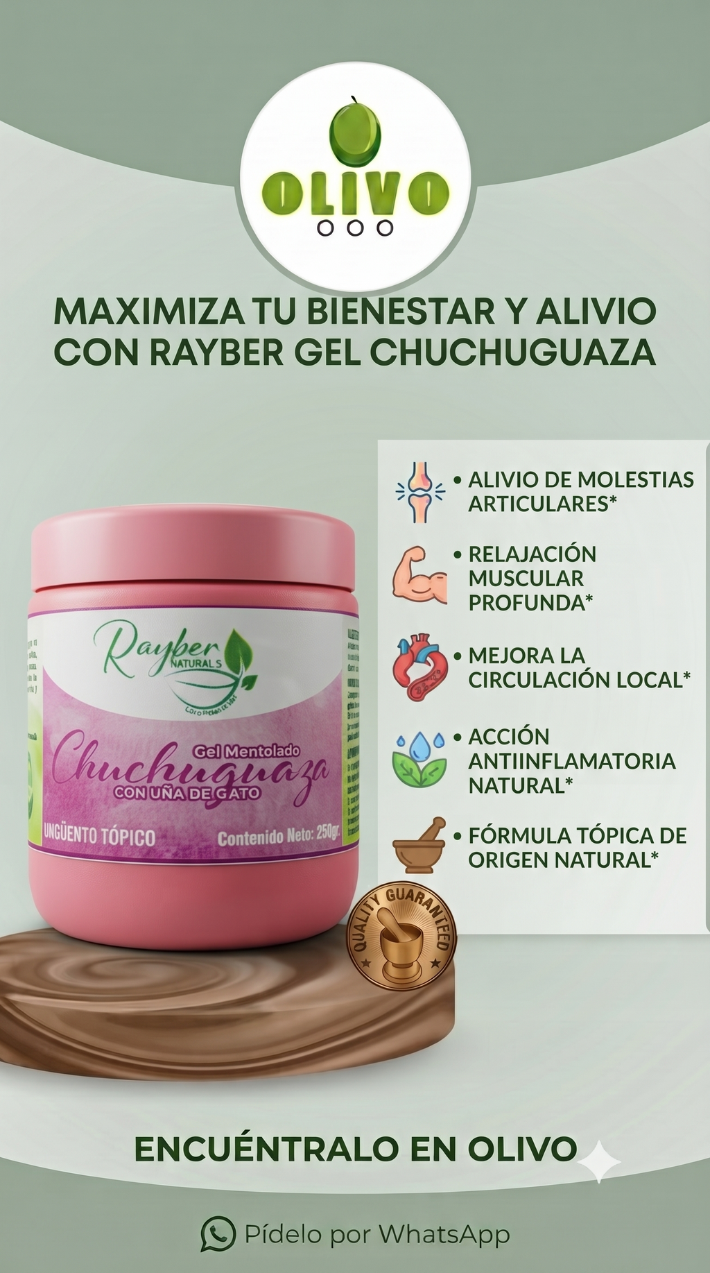 Chuchuaza+ Uña De Gato Gel Kolape 103g