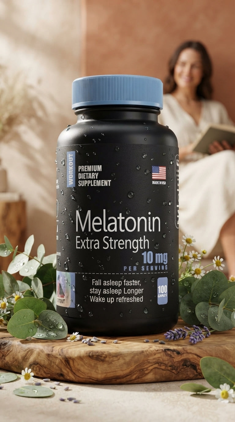 Melatonina Extra Fuerte 10mg 100capsulas blandas Importada