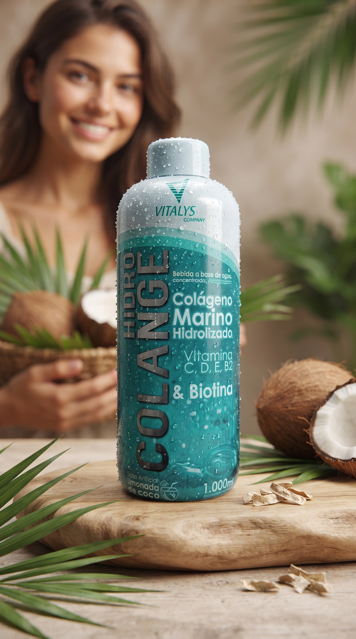 Colágeno Marino Hidrolizado Líquido 1L Importado